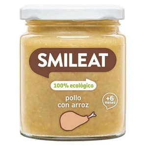 Smileat Гарнитура Smileat пиле с ориз и зеленчуци с екстра върджин зехтин, 6M+, БИО, 230 гр