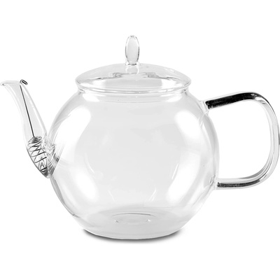 Feelino Стъклена кана от 800 ml, боросиликатно стъкло, с капачка и цедка за чай (SNK6OEEKFO) (SNK6OEEKFO)
