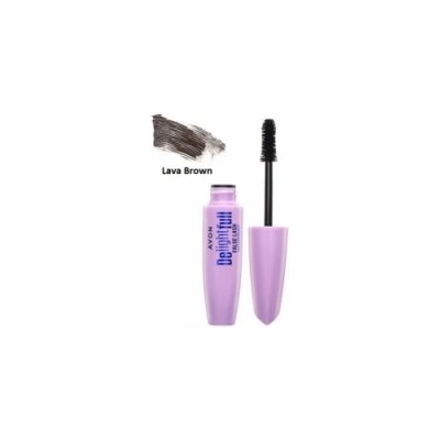 Avon Zhušťující prodlužující voděodolná řasenka Delightfull Lava Brown 10 ml