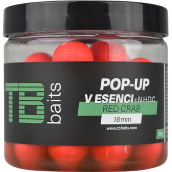 TB Baits Plávajúce Boilies Pop-Up Red Crab + NHDC 65g 16mm