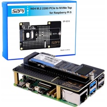 GeeekPi Raspberry Pi 5 8GB startovací sada s N04 M.2 NVMe SSD PCIe 64GB