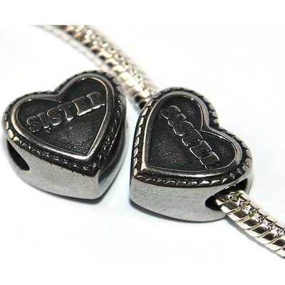 Fashion Jewerly Korálek nerezový Sestra Prátelství Láska Pouto Sister 2999