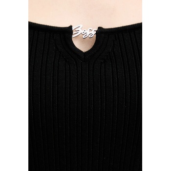 BOSS Orange Рокля BOSS Orange в черно къса разкроена 50543978 (50543978)