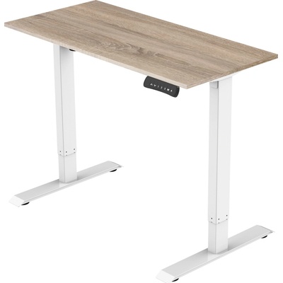 Delso Výškovo nastaviteľný stôl ADJUSTER PRO 80 x 120 cm dub sonoma / biela