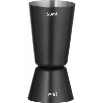 Odměrka, Bar up, 25ml / 50ml, Černá, ø45x(H)86mm