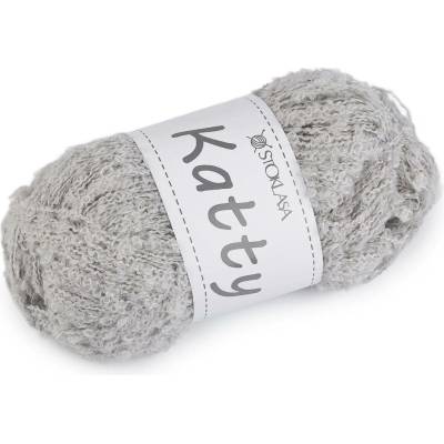Pletací příze nopková Katty 100 g Varianta: 8 šedá nejsvětlejší, Balení: 1 ks 60556/156577/280615