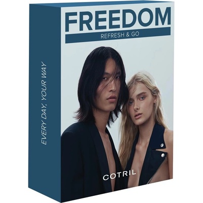 Cotril Freedom šampón 300 ml + balzám 250 ml + tělový krém 150 ml dárková sada