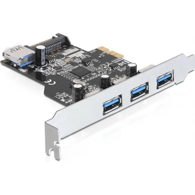 Delock PCI-E разширителна карта 3x външна + 1x вътрешна USB 3.0 Type-A женски прах 89301 (89301)