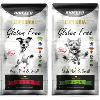Biofeed Euphoria Adult Mini Jahňacie 2 kg a Hovädzie 2 kg