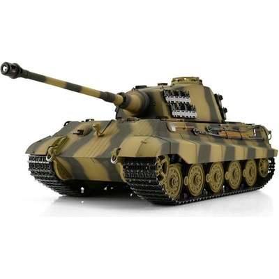 Torro tank RC Königstiger vícebarevná kamufláž IR Kouř 1:16