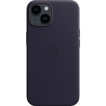 Apple Leather Case s MagSafe pro iPhone 14 - inkoustově fialový MPP63ZM/A