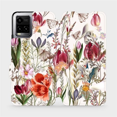 Mobiwear Flip Vivo Y21s MP01S Rozkvetlá louka