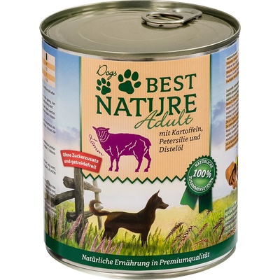 Best Nature Dog Adult jehněčí brambory & petržel 6 × 800 g