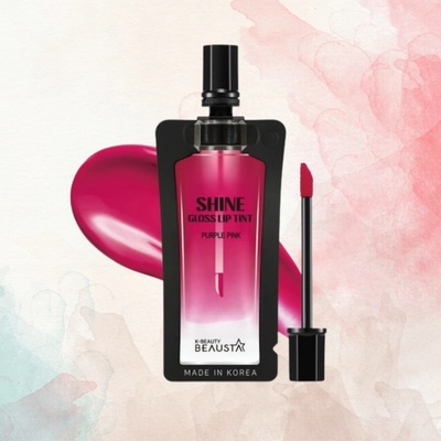 Beausta Water Shine Gloss Tint Lesklý tint na rty 02 Purple Pink 4 ml – Zboží Dáma