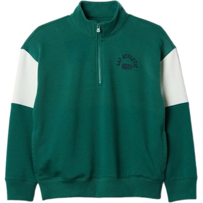 GAP half zip zelená biela