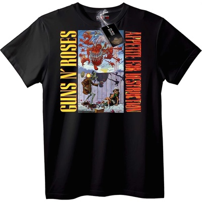 NOONEBRAND Тениска Guns N' Roses Appetite for Destruction - M, Black
