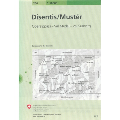 mapa Disentis Mustér 1:50 t.