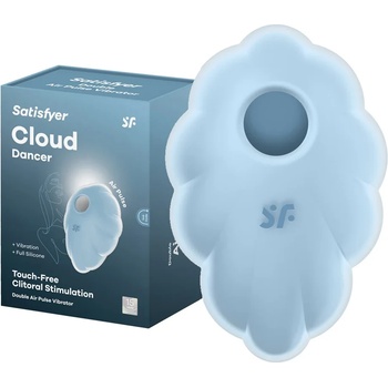 Клитор стимулатор, засмукващ и вибриращ - Cloud Dancer Blue (SATISFY448)