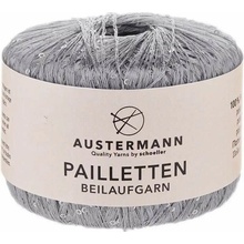Austermann Pailletten 4 Stříbrošedá