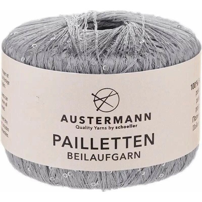 Austermann Pailletten 4 Stříbrošedá