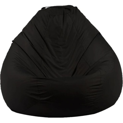 Pufrelax Пуф круша 520л. , Nirvana Gigant - Panama Black, Водоустойчив, Перящ се калъф, Пълнеж от Полистиролни перли (PUF-G-NGG-PEX-BL)