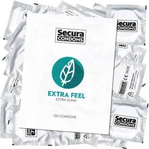 Secura 100 бр. Тънки презервативи Secura Extra Feel - kondomi