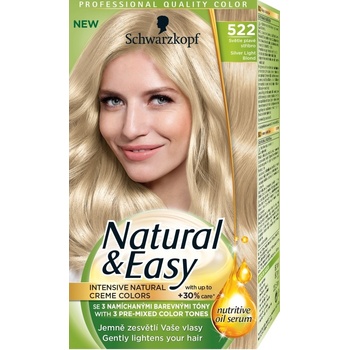 Schwarzkopf Natural & Easy Striebroplavý blond 522