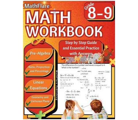 MathFlare - Math Workbook 8th and 9th Grade