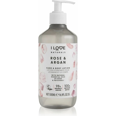 I Love Naturals Rose & Argan telové mlieko 500 ml