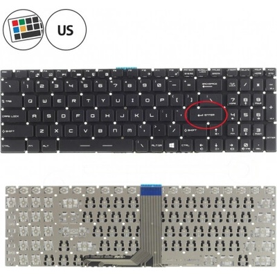 MSI GS70 2QE-642CZ Klávesnice CZ/SK Černá Bez rámečku