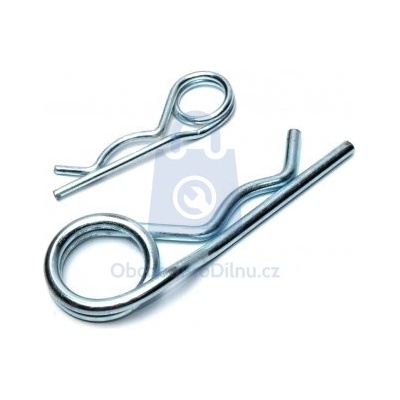 Závlačka pružinová dvojitá (Springlock double), DIN 11024, zinkovaná 2 mm, balení 100 ks