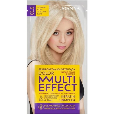 Joanna Multi Effect Color šampón 01.5 Ultra-bright Blonde 35 g