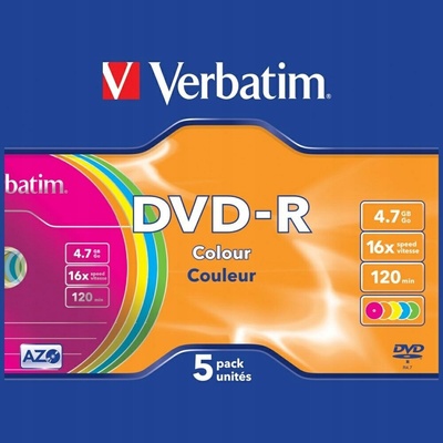Verbatim DVD-R 4,7GB 16x, 5ks