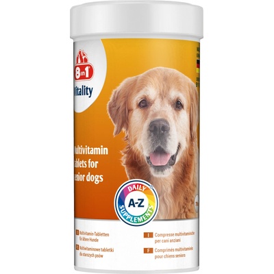 8 in 1 Pet Products Vitality Multivitamin for Senior Dogs 70 tbl