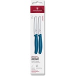 Victorinox Комплект ножове SWISS CLASSIC 11 cm, комплект 2 бр. , назъбени, син, пластмаса, Victorinox (VN678322C1)