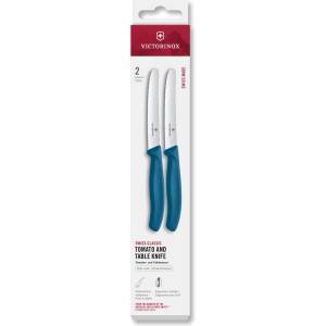 Victorinox Комплект ножове SWISS CLASSIC 11 cm, комплект 2 бр. , назъбени, син, пластмаса, Victorinox (VN678322C1)