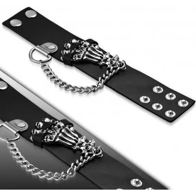 Talitha Черна кожена гривна