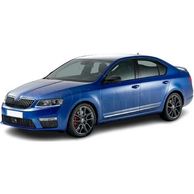 Nerez leštěné boční lišty dveří s podlepením Škoda Octavia III 2013-20 sedan i kombi