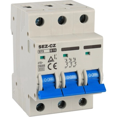SEZ Istič S73 B 16A, 6 kA, 415 V, 16 A S73-B16