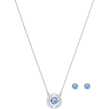 Swarovski súprava šperkov s modrými kryštálmi sparkling dance 5480485