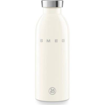 SMEG Термо бутилка SMEG Clima 50's Style WBF01CR, 500 мл, Херметично затваряне, Двустенна, Неръждаема стомана 18/8, Крем (WBF01CR)