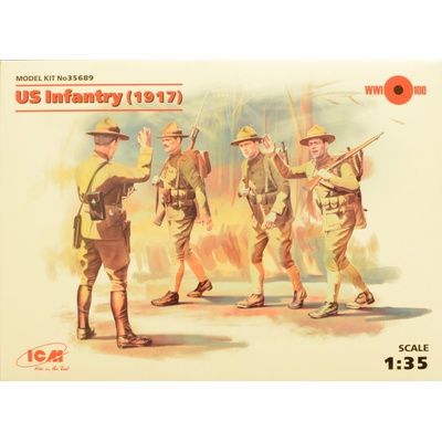 ICM US Infantry 1917 4 figúrky 1:35