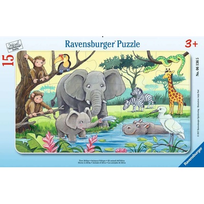 Ravensburger Afrykańskie zwierzęta 15 dielov