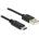 Delock USB-C към USB-A 2.0 M/M кабел за данни 0.5m черен 83326 (83326)
