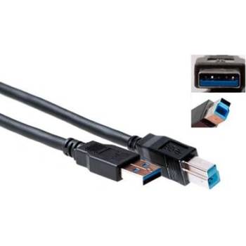 ACT usb 3.0 a мъжки към usb b мъжки 1 м черен sb3017 (sb3017)