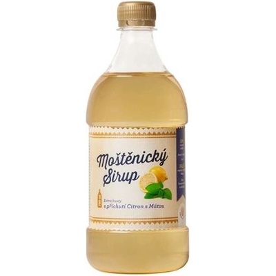 Moštěnický sirup Citronový sirup s mátou 0,7 l