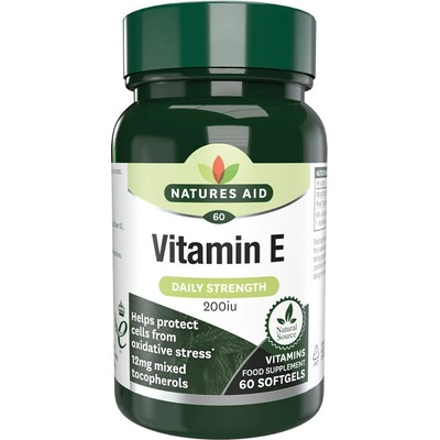 Natures Aid Vitamin E 200 IU 60 Softgels