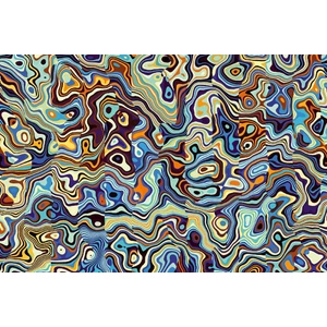 DIMEX ART Флизелинов фототапет геометрично вълнообразно изображение 375 x 250 см