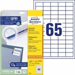Avery Zweckform General Purpose Universal Labels, 38 x 21.2mm, White, Printer, 1950 Pieces -6121