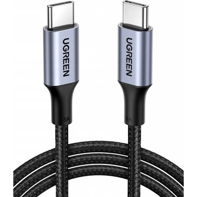 Ugreen 70428 USB-C / USB-C PD QC 3.0 5A 100W, 1,5m, sivý